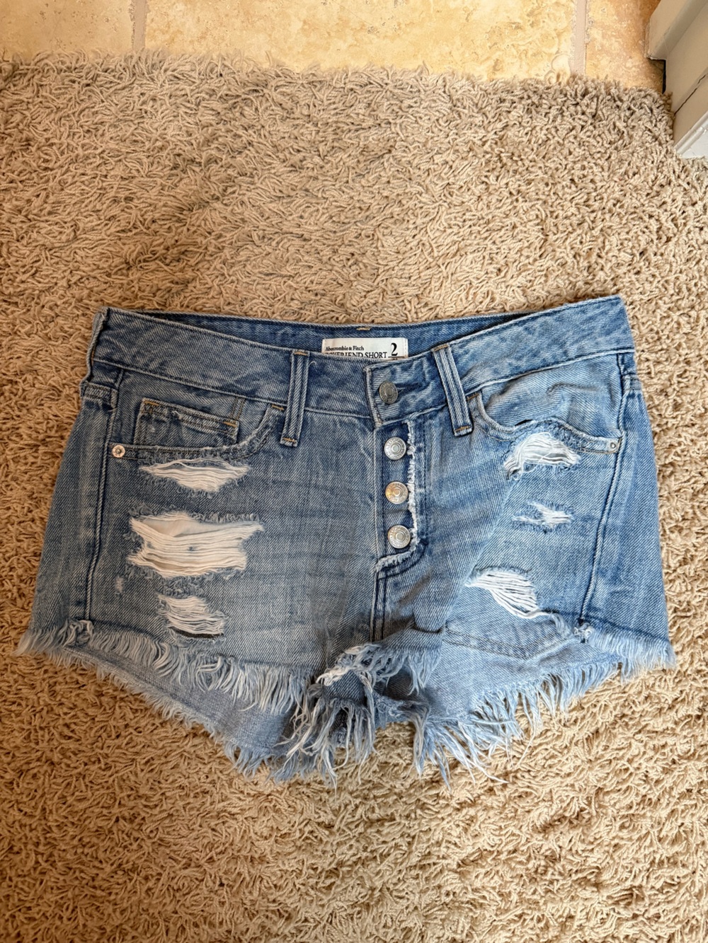 Abercrombie boyfriend short low rise W 26